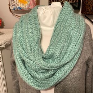 Blue infinity scarf